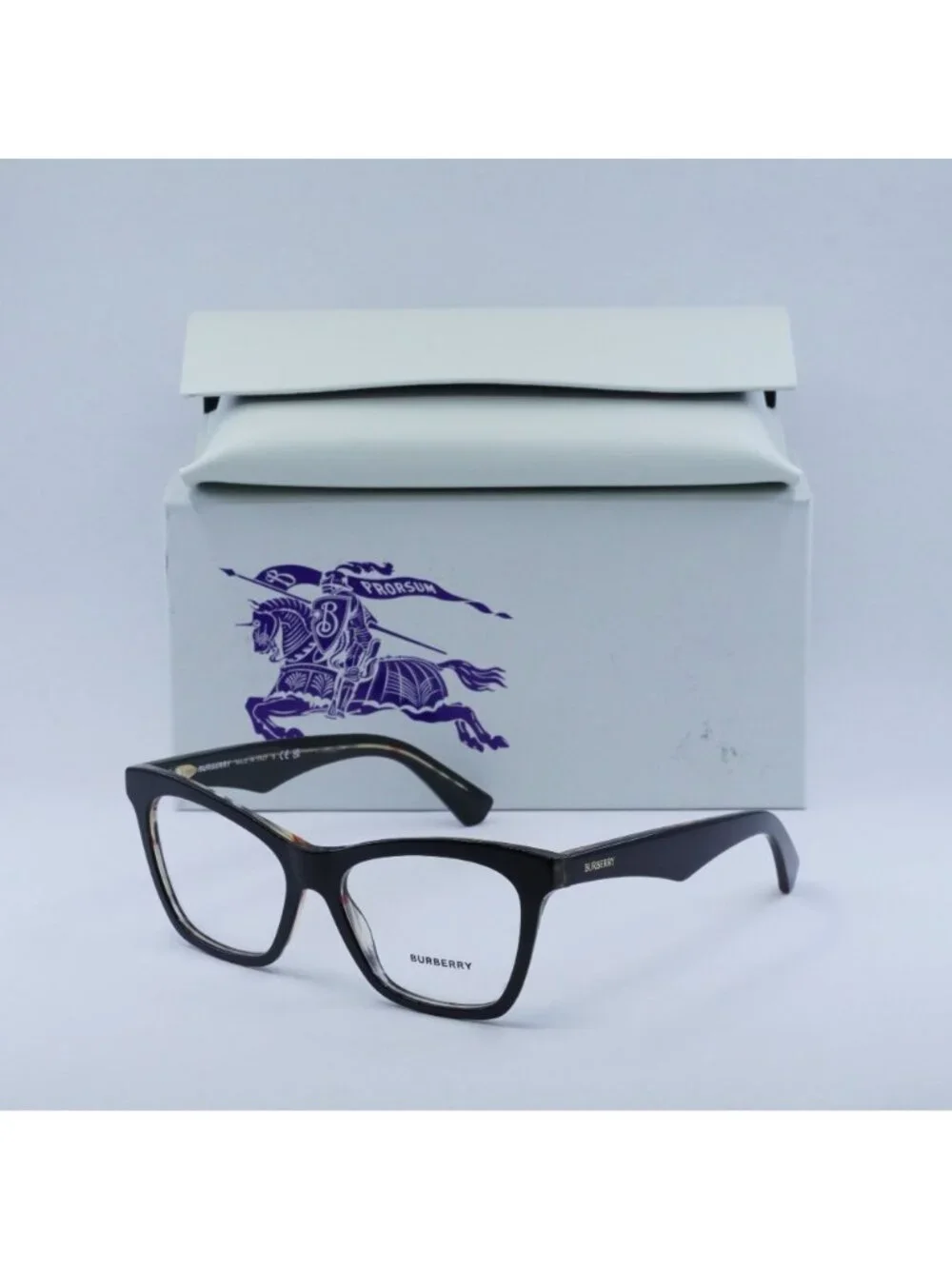 Burberry BE2416 4121 Eyeglasses Black 52mm Cat Eye Frame